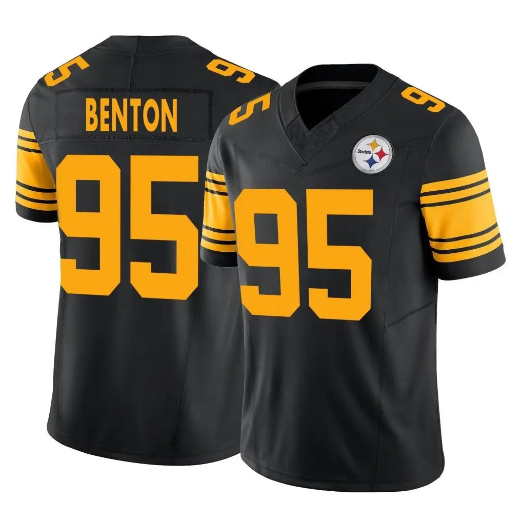 Vanessashop P.Steelers #95 Keeanu Benton Player Black Limited 2nd Alternate Vapor F.U.S.E. Home Game Stitched Jerseys