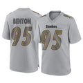 Vanessashop P.Steelers #95 Keeanu Benton Player Gray Atmosphere Fashion Home Game Stitched Jerseys