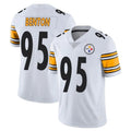 Vanessashop P.Steelers #95 Keeanu Benton Player White Limited Vapor Untouchable Home Game Stitched Jerseys