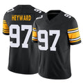 Vanessashop P.Steelers #97 Cameron Heyward Player Black Limited Alternate Vapor F.U.S.E. Home Game Stitched Jerseys