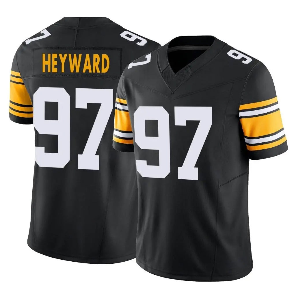Vanessashop P.Steelers #97 Cameron Heyward Player Black Limited Alternate Vapor F.U.S.E. Home Game Stitched Jerseys