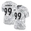 Vanessashop P.Steelers #99 Derrick Harmon Player Arctic Camo Limited Salute To Service Home Game Stitched Jerseys