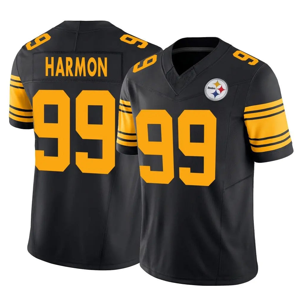 Vanessashop P.Steelers #99 Derrick Harmon Player Black Limited 2nd Alternate Vapor F.U.S.E. Home Game Stitched Jerseys