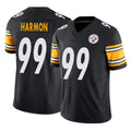 Vanessashop P.Steelers #99 Derrick Harmon Player Black Limited Vapor F.U.S.E. Home Game Stitched Jerseys