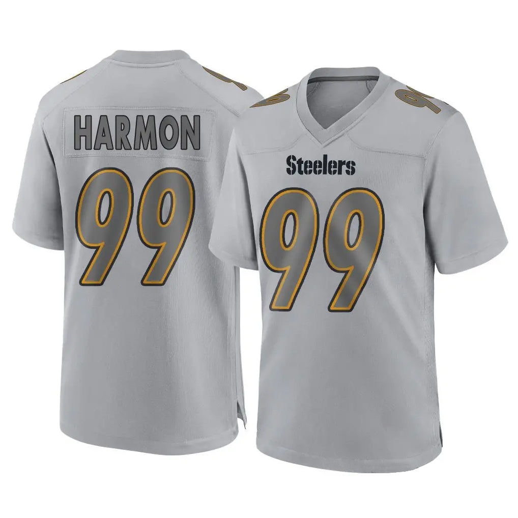 Vanessashop P.Steelers #99 Derrick Harmon Player Gray Atmosphere Fashion Home Game Stitched Jerseys