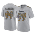 Vanessashop P.Steelers #99 Derrick Harmon Player Gray Atmosphere Fashion Home Game Stitched Jerseys