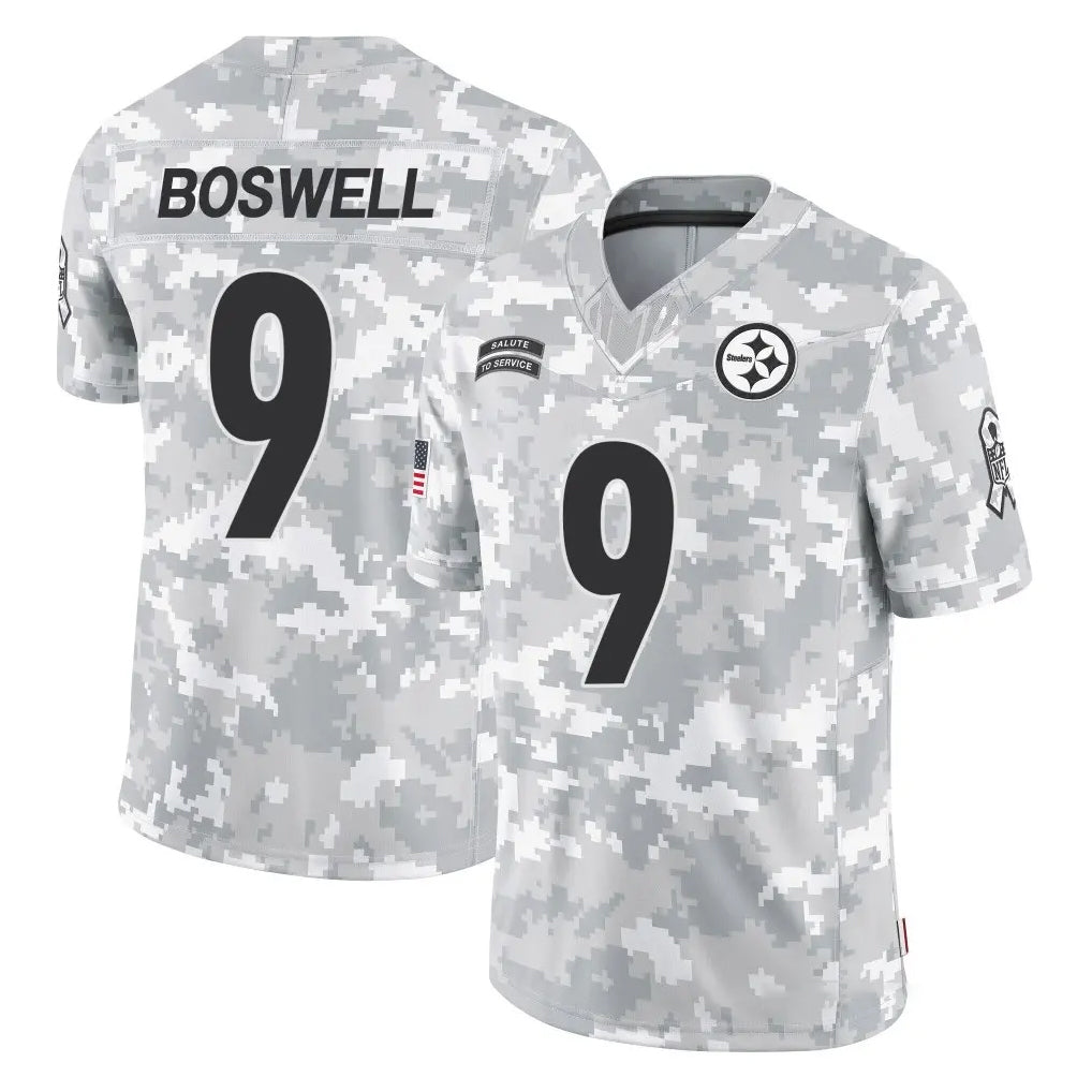 Vanessashop P.Steelers #9 Chris Boswell Player Arctic Camo Limited Salute To Service Home Game Stitched Jerseys