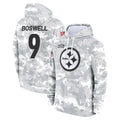 Vanessashop P.Steelers #9 Chris Boswell Player Arctic Camo Limited Salute to Service Pullover Hoodies Game Stitched Jerseys