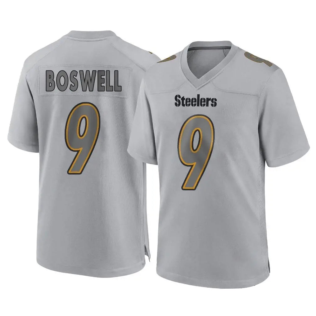 Vanessashop P.Steelers #9 Chris Boswell Player Gray Atmosphere Fashion Home Game Stitched Jerseys