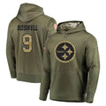 Vanessashop P.Steelers #9 Chris Boswell Player Olive Salute to Service Pullover Hoodie Home Game Stitched Jerseys