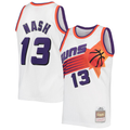 Vanessashop P.Sunss #13 Steve Nash Mitchell & Ness White 199697 Hardwood Classics Swingman Jerseys