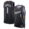 Vanessashop P.Sunss #1 Devin Booker Black Swingman Jerseys - Statement Edition