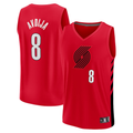 Vanessashop PT.Blazers #8 Deni Avdija Fanatics Red Fast Break Player Jerseys - Statement Edition
