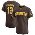 Vanessashop S.Diego Padres #13 Manny Machado Player Brown Home Limited Elite Stitched Jerseys