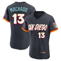 Vanessashop S.Diego Padres #13 Manny Machado Player Obsidian 2026 City Connect Home Elite T-shirt Stitched Jerseys
