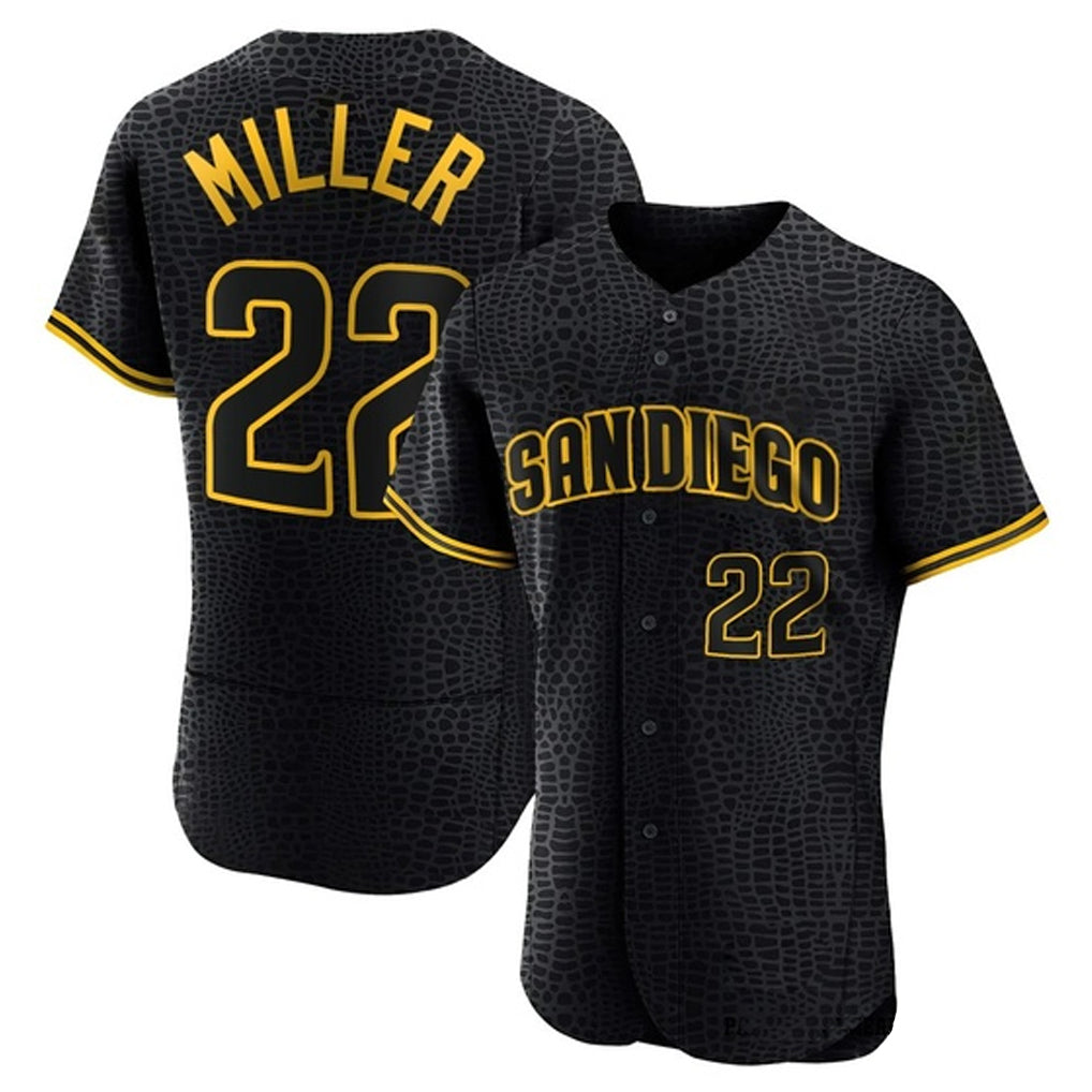 Vanessashop S.Diego Padres #22 Mason Miller Player Black Snake Skin City Home Limited Elite Stitched Jerseys
