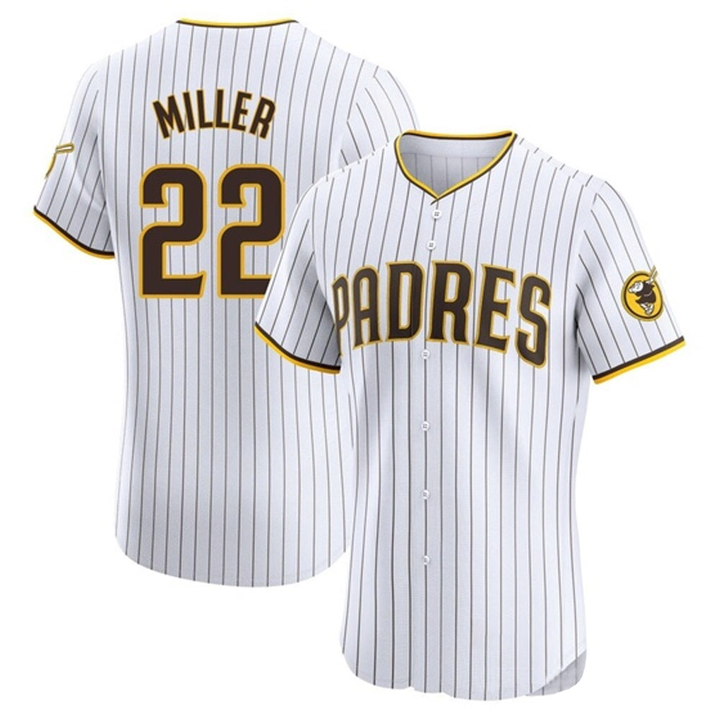 Vanessashop S.Diego Padres #22 Mason Miller Player White Home Limited Elite Stitched Jerseys