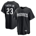 Vanessashop S.Diego Padres #23 Fernando Tatis Jr Player Black Home Game Stitched Jerseys
