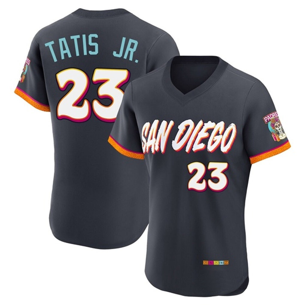 Vanessashop S.Diego Padres #23 Fernando Tatis Jr Player Obsidian 2026 City Connect Home Elite T-shirt Stitched Jerseys