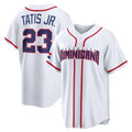 Vanessashop S.Diego Padres #23 Fernando Tatis Jr Player White 2026 World Classic Home Limited Stitched Jerseys