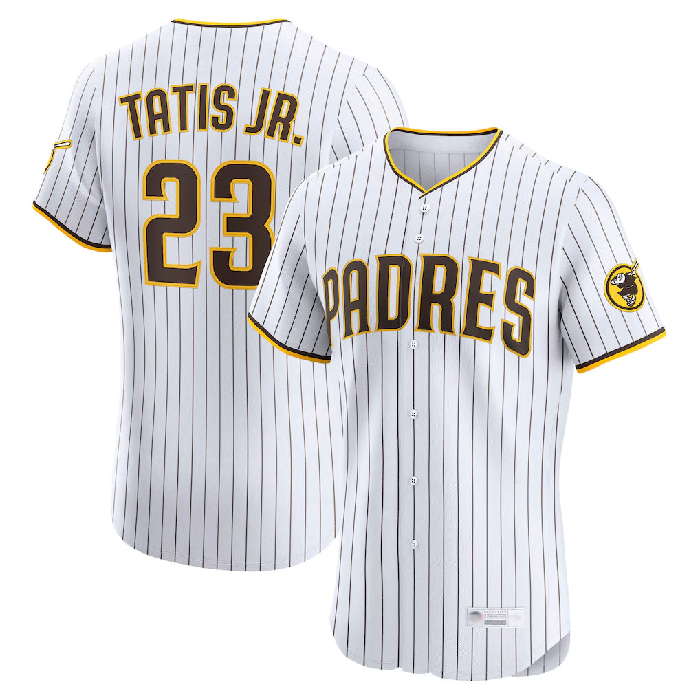 Vanessashop S.Diego Padres #23 Fernando Tatis Jr Player White Home Limited Elite Stitched Jerseys