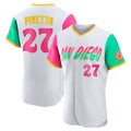 Vanessashop S.Diego Padres #27 Nick Pivetta Player White City Connect Home Limited Elite Stitched Jerseys
