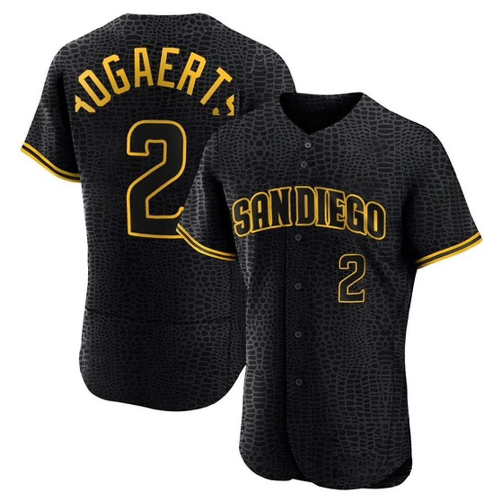Vanessashop S.Diego Padres #2 Xander Bogaerts Player Black Snake Skin City Home Limited Elite Stitched Jerseys