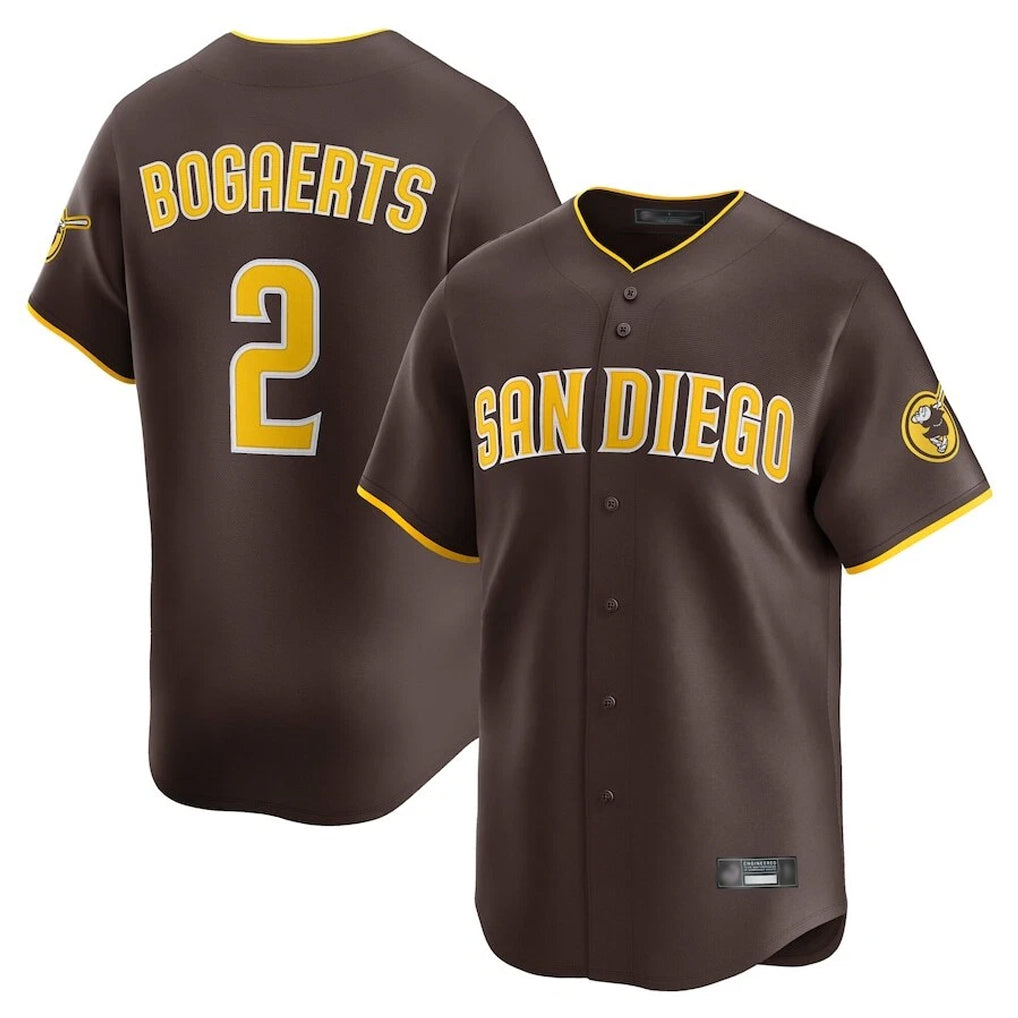 Vanessashop S.Diego Padres #2 Xander Bogaerts Player Brown Home Limited Stitched Jerseys