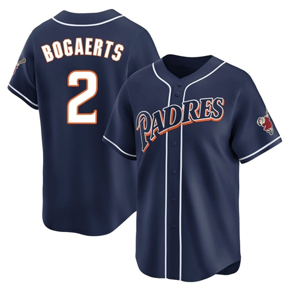 Vanessashop S.Diego Padres #2 Xander Bogaerts Player Navy Cooperstown Collection Limited Home Stitched Jerseys