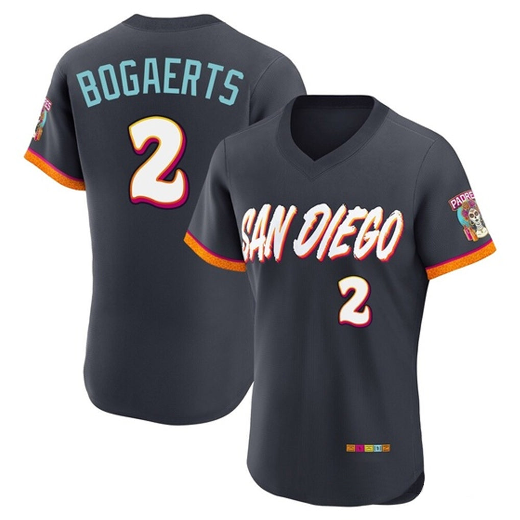 Vanessashop S.Diego Padres #2 Xander Bogaerts Player Obsidian 2026 City Connect Home Limited Elite T-shirt Stitched Jerseys