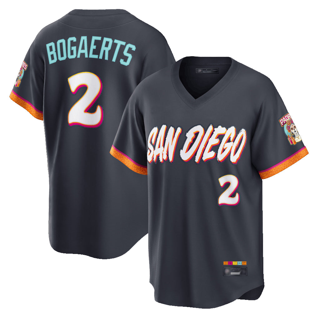 Vanessashop S.Diego Padres #2 Xander Bogaerts Player Obsidian 2026 City Connect Home Limited T-shirt Stitched Jerseys