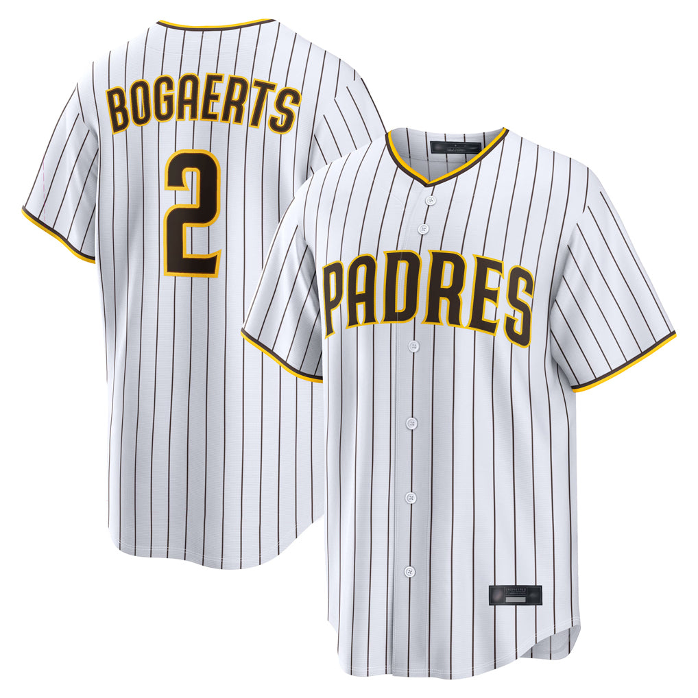 Vanessashop S.Diego Padres #2 Xander Bogaerts Player White Home Limited Game Stitched Jerseys