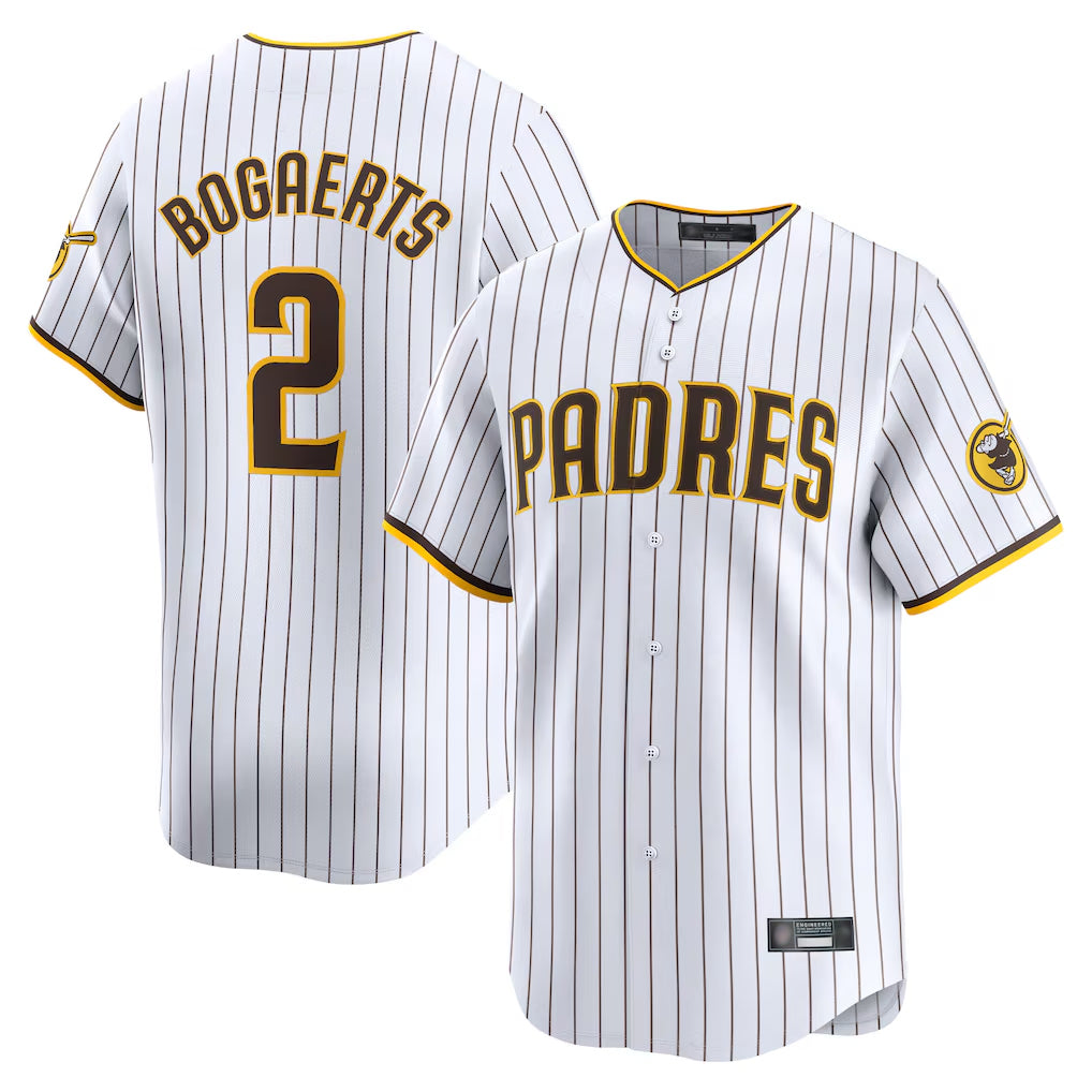 Vanessashop S.Diego Padres #2 Xander Bogaerts Player White Home Limited Stitched Jerseys