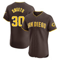 Vanessashop S.Diego Padres #30 Gavin Sheets Player Brown Home Limited Elite Stitched Jerseys