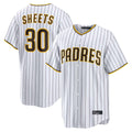 Vanessashop S.Diego Padres #30 Gavin Sheets Player White Home Limited Game Stitched Jerseys