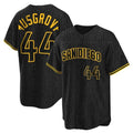 Vanessashop S.Diego Padres #44 Joe Musgrove Player Black Snake Skin City Home Game Stitched Jerseys