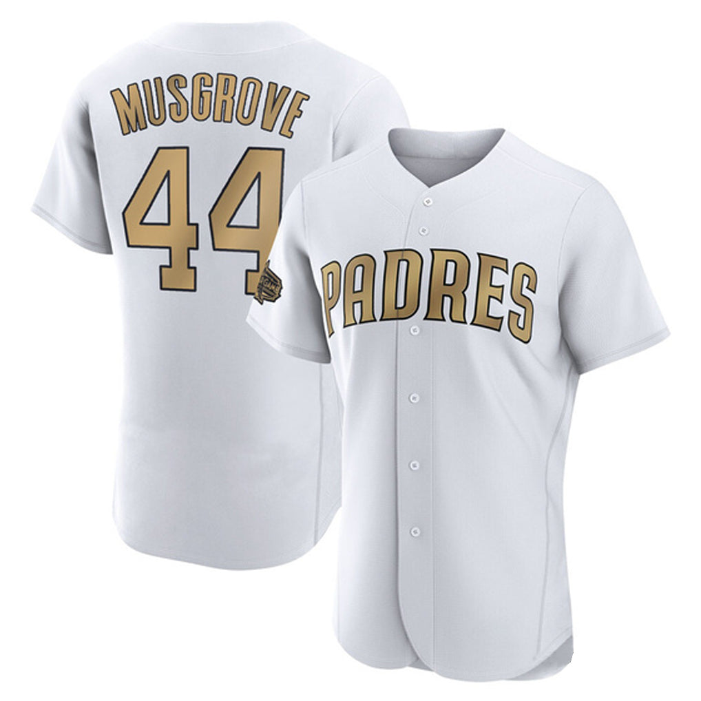Vanessashop S.Diego Padres #44 Joe Musgrove Player Gold All-Star Home Limited Elite Stitched Jerseys