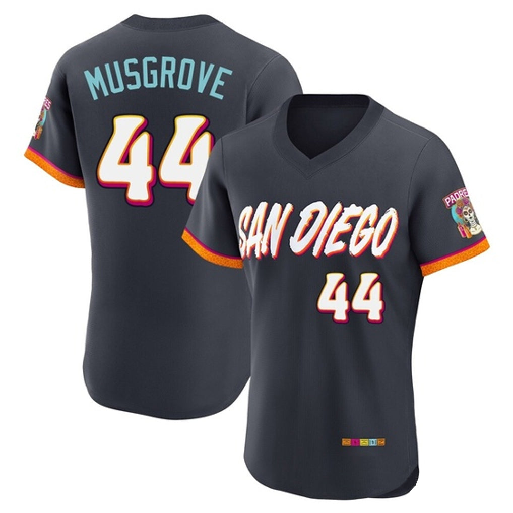 Vanessashop S.Diego Padres #44 Joe Musgrove Player Obsidian 2026 City Connect Home Limited Elite T-shirt Stitched Jerseys