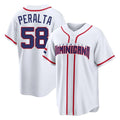 Vanessashop S.Diego Padres #58 Wandy Peralta Player White 2026 World Classic Home Limited Stitched Jerseys
