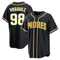 Vanessashop S.Diego Padres #98 Randy Vasquez Player Black 2026 Fashion Home Stitched Jerseys