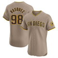 Vanessashop S.Diego Padres #98 Randy Vasquez Player Khaki Home Limited Elite Stitched Jerseys
