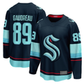 Vanessashop S.Kraken #89 Frederick Gaudreau Deep Sea Blue Home Breakaway Jerseys
