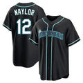 Vanessashop  S.Mariners #12 Josh Naylor Player Black Fashion Home Limited Stitched Jerseys