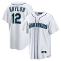 Vanessashop  S.Mariners #12 Josh Naylor Player White Home Game Stitched Jerseys