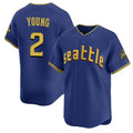 Vanessashop  S.Mariners #2 Cole Young Player Royal City Connect Home Limited Stitched Jerseys