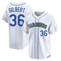 Vanessashop  S.Mariners #36 Logan Gilbert Player White Throwback Cooperstown Collection Limited Game Stitched Jerseys