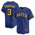 Vanessashop  S.Mariners #3 J.P. Crawford Player Royal City Connect Home Limited Stitched Jerseys