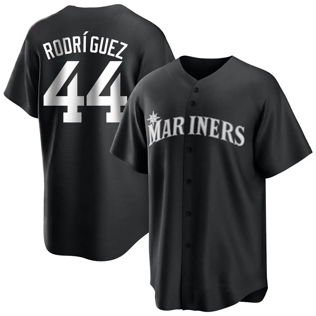 Vanessashop  S.Mariners #44 Julio Rodriguez Player Black Home Limited Stitched Jerseys