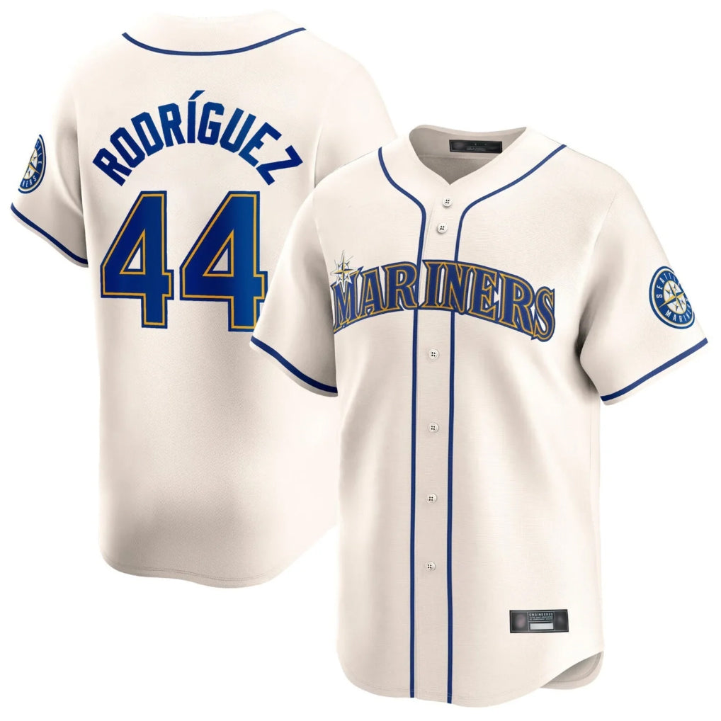 Vanessashop  S.Mariners #44 Julio Rodriguez Player Cream Home Limited Stitched Jerseys