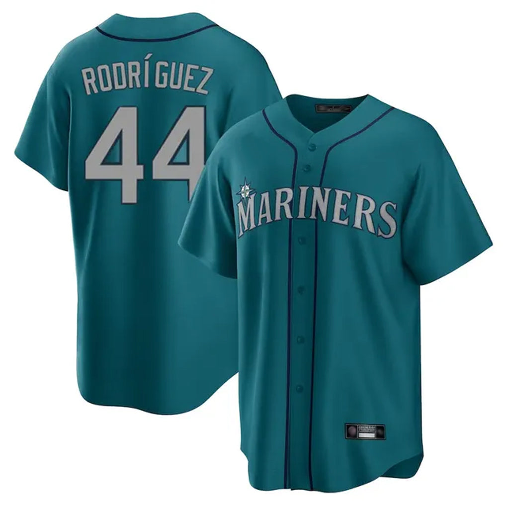 Vanessashop  S.Mariners #44 Julio Rodriguez Player Teal Home Game Stitched Jerseys